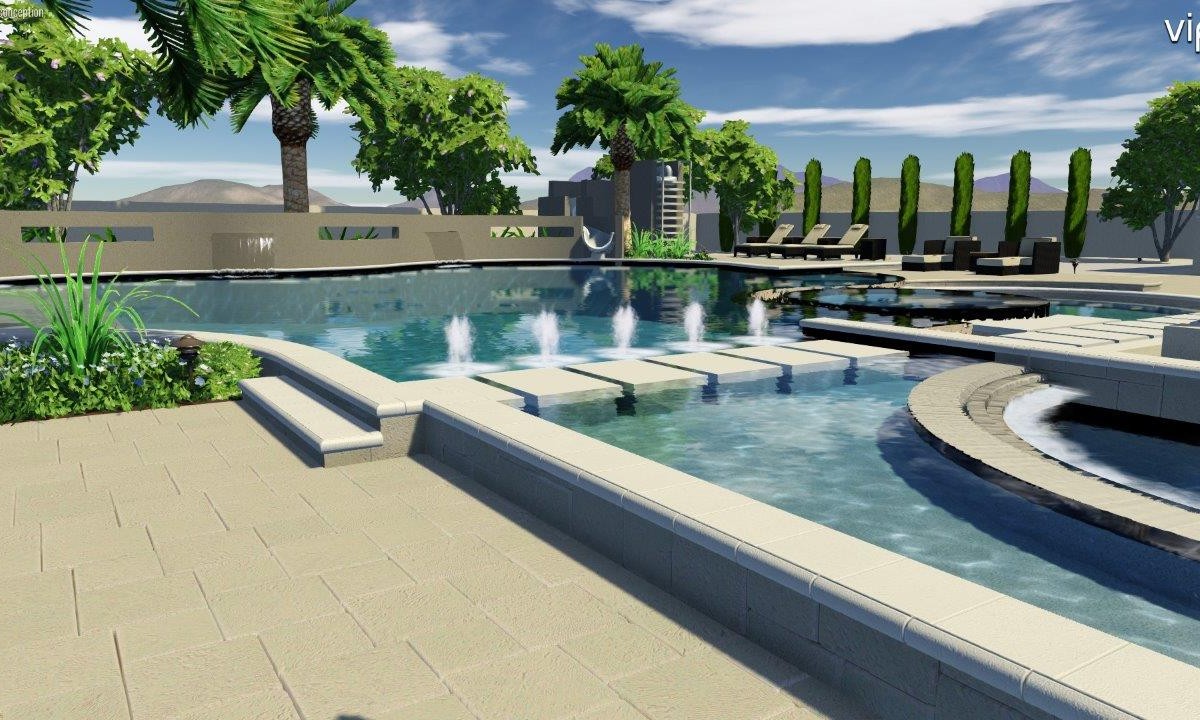 Pool Design Concept for a Current Project in Seville Golf and Country